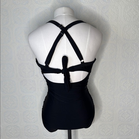Eomenie |  One Piece Tummy Control Cutout High Waisted, Wrap Tie Back, NWT - Picture 10 of 12